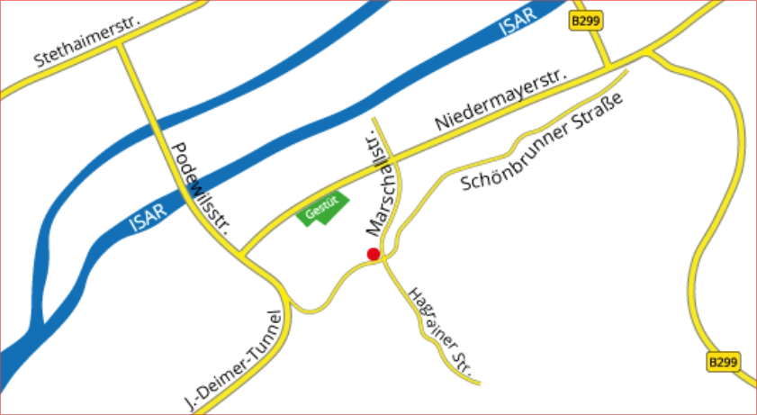 Grafik Landshuts Straßen © peppUP.de